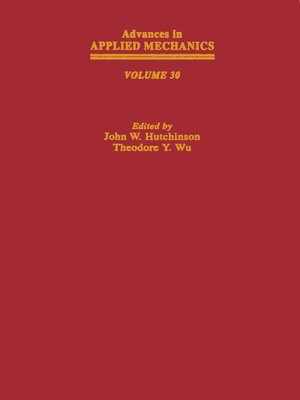 cover image of Advances in Applied Mechanics